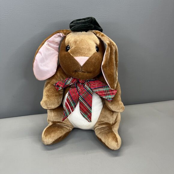 Commonwealth Toy & Novelty Company Other - Toys R Us Rabbit Ears Velveteen Bunny Holiday Plush Commonwealth Vintage 80s